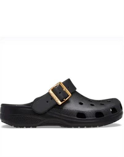 Crocs - Classic Metallic Buckle Clog - Black 